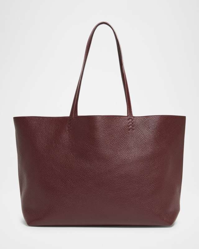 East West Leather Tote Bag